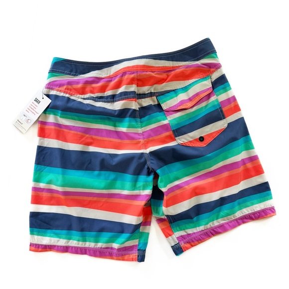 Saxx Mens Betawave 19” Standard Fit Lined Swim Trunks Boardshorts Sz 34 New - Picture 7 of 7